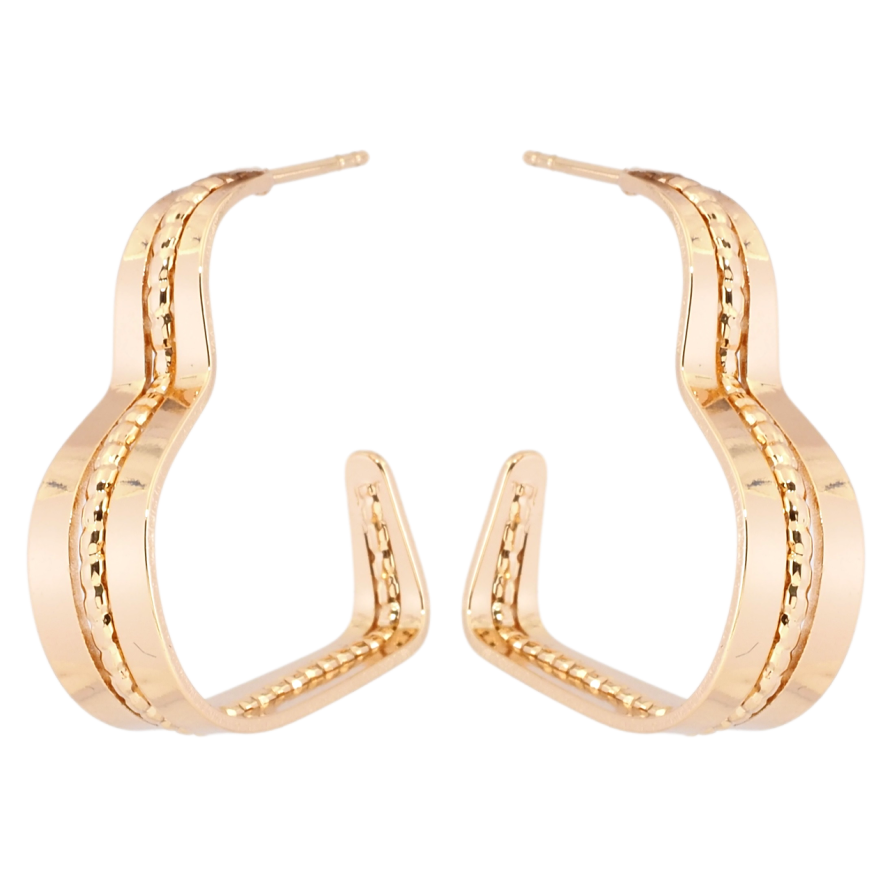 Серьги Xuping Позолота 18K пусеты Сердечки фото №1