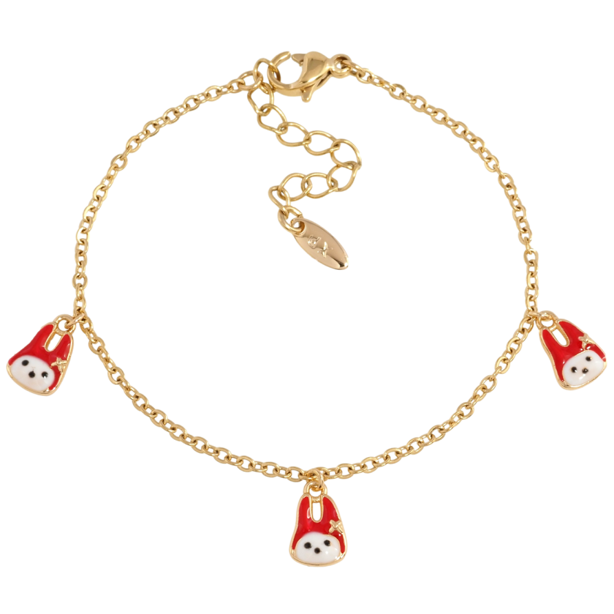 Браслет Xuping Позолота 18K Цепочка с подвесками с доп.цепочкой 15-18см х 2мм фото №1