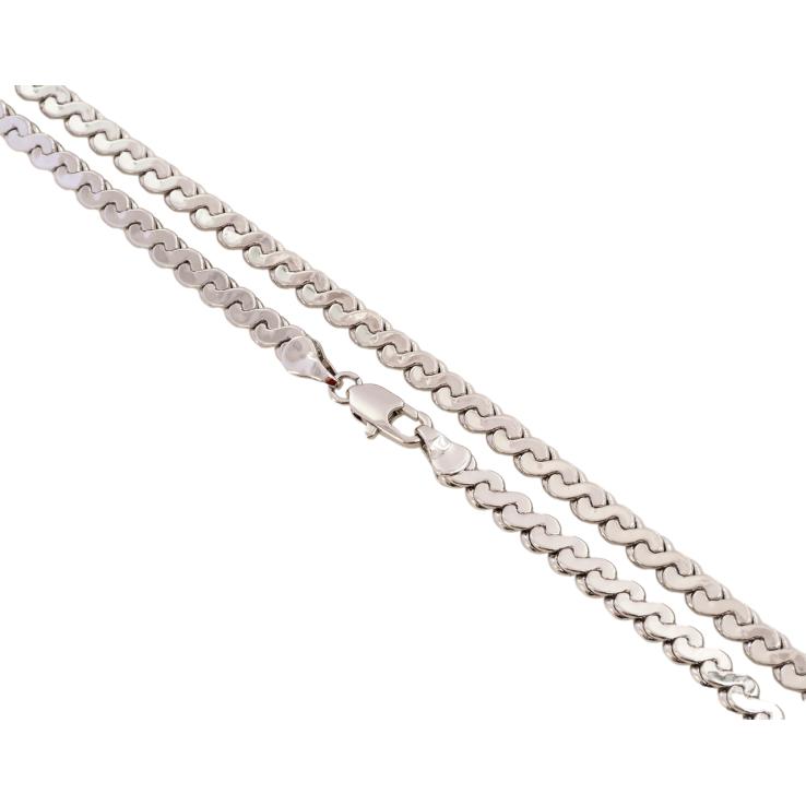 Ланцюжок Xuping Родій Плетіння Серпантин довжина 50см х 4мм фото №6