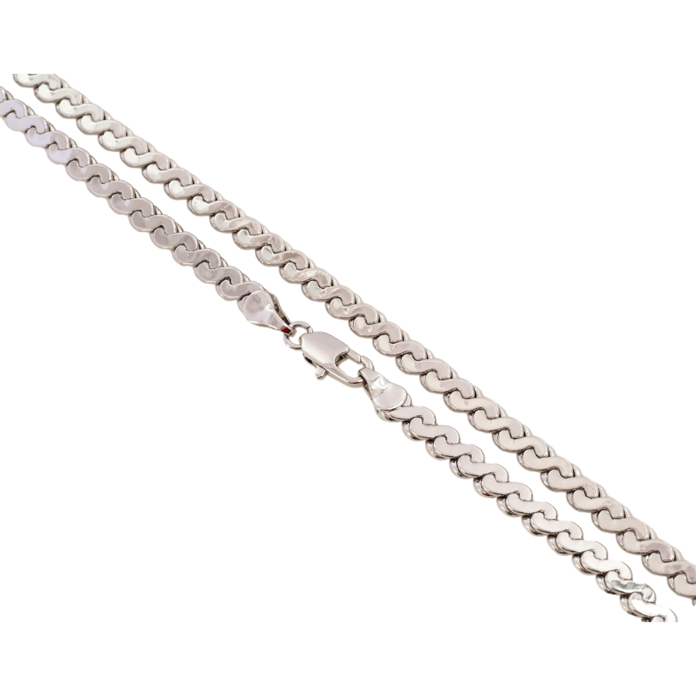 Ланцюжок Xuping Родій Плетіння Серпантин довжина 50см х 4мм фото №2