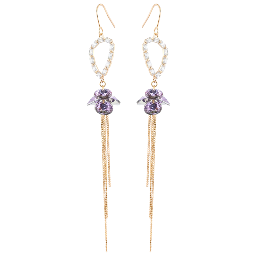 Сережки Xuping колір 18K з кристалами Swarovski французький замок Підвіски з кристалами Provence Lavender фото №1