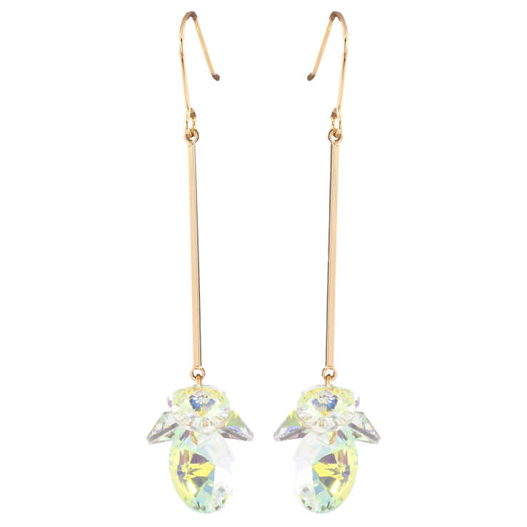 Сережки Xuping колір 18K з кристалами Swarovski французький замок Підвіски з кристалами Shimmer фото №14