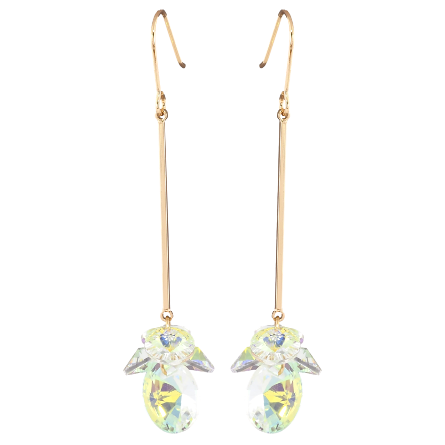 Сережки Xuping колір 18K з кристалами Swarovski французький замок Підвіски з кристалами Shimmer фото №1