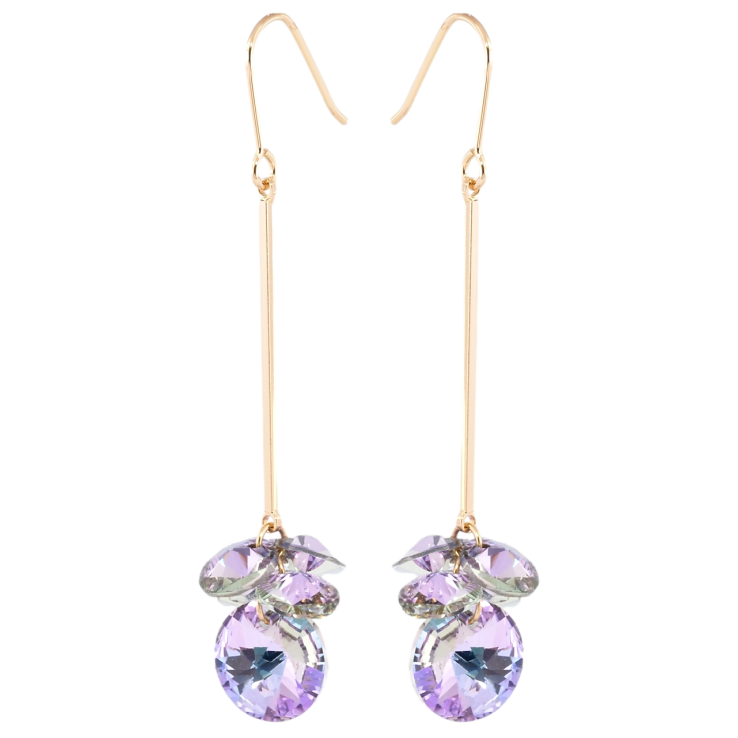 Сережки Xuping колір 18K з кристалами Swarovski французький замок Підвіски з кристалами Paradise Shine фото №19