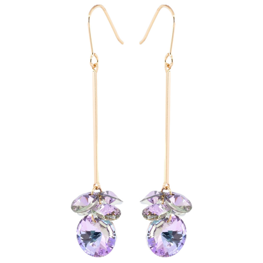 Сережки Xuping колір 18K з кристалами Swarovski французький замок Підвіски з кристалами Paradise Shine фото №1