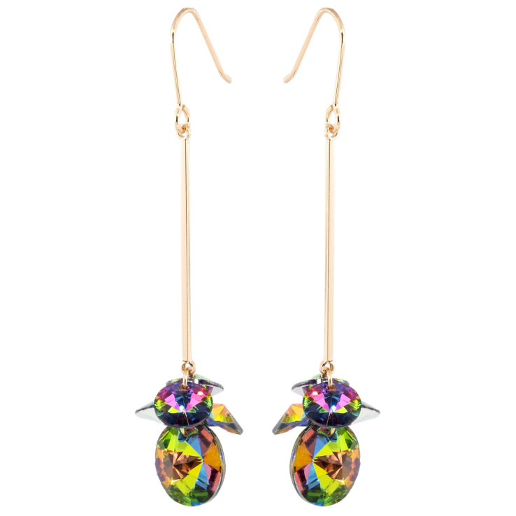 Сережки Xuping колір 18K з кристалами Swarovski французький замок Підвіски з кристалами Vitrail Medium фото №13