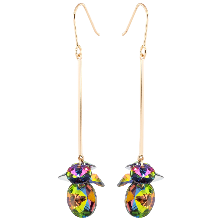 Сережки Xuping колір 18K з кристалами Swarovski французький замок Підвіски з кристалами Vitrail Medium фото №1