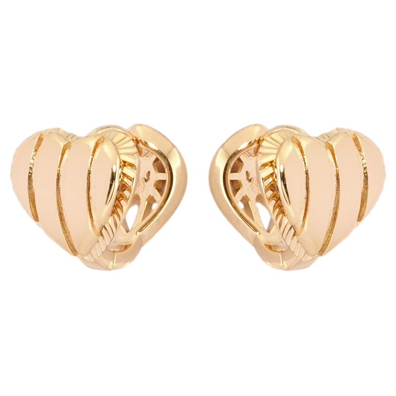 Сережки Xuping Позолота 18K колечка Сердечки фото №2