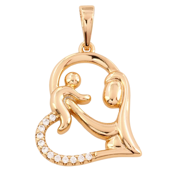 Кулон Xuping Позолота 18K Сердечко з цирконієм для ланцюжка до 6мм фото №19 Кулон Xuping Позолота 18K Сердечко з цирконієм для ланцюжка до 6мм фото №19