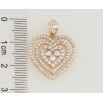 Кулон Xuping Позолота 18K Сердечко з інкрустацією цирконієм для ланцюжка до 4мм фото №2