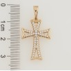 Кулон Xuping Позолота 18K Крест с цирконием для цепочки до 6мм фото №2