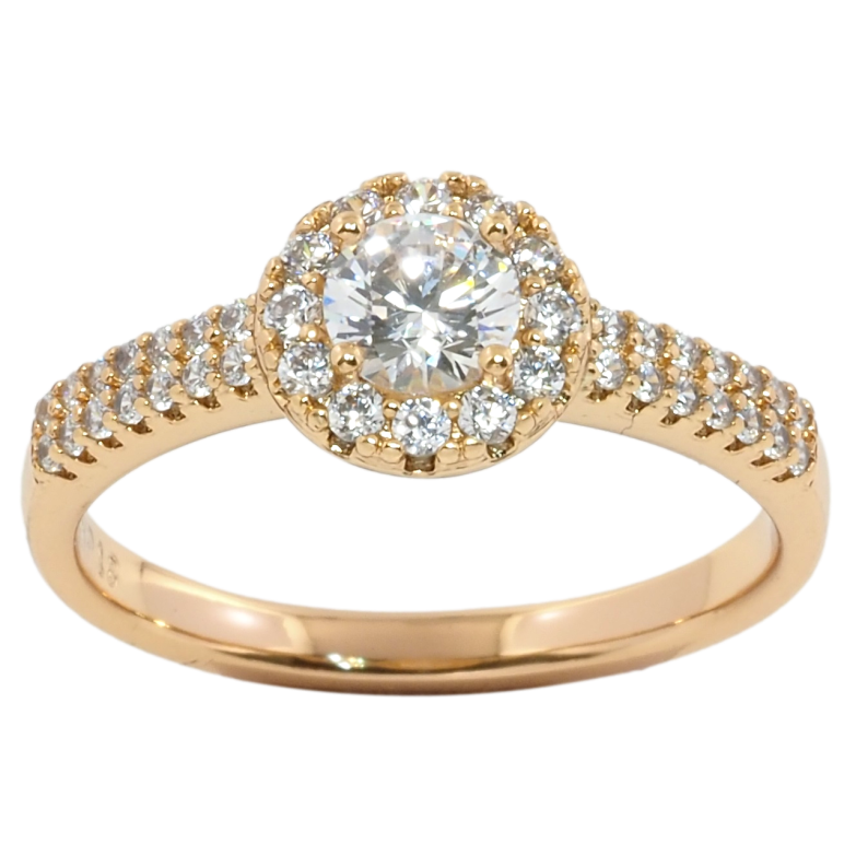 Каблучка Xuping Позолота 18K Інкрустація цирконієм фото №1