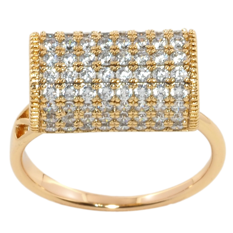 Кольцо Xuping Позолота 18K Инкрустация цирконием фото №1