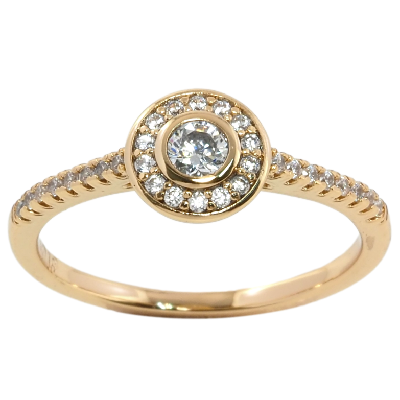 Каблучка Xuping Позолота 18K Інкрустація цирконієм фото №1