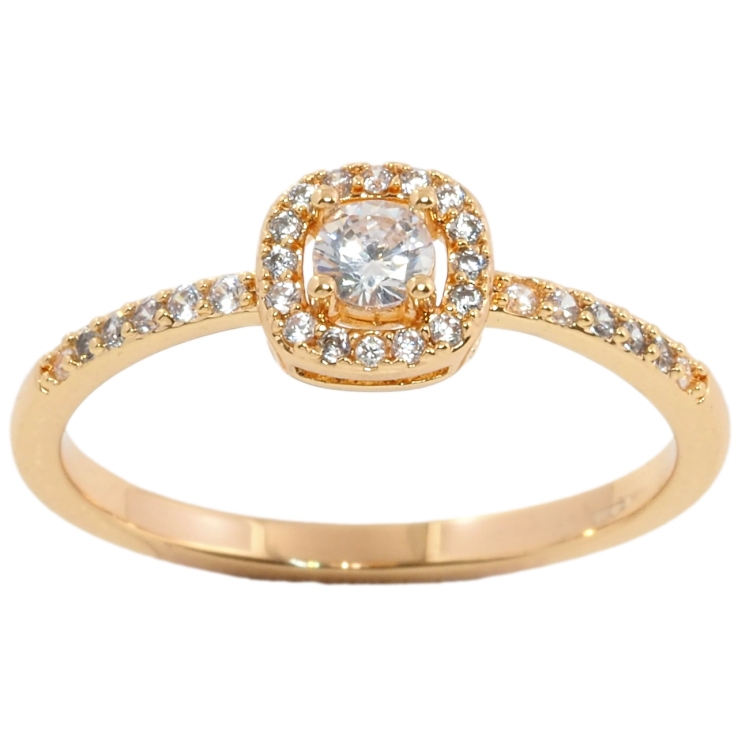 Кольцо Xuping Позолота 18K Инкрустация цирконием фото №3 Кольцо Xuping Позолота 18K Инкрустация цирконием фото №3