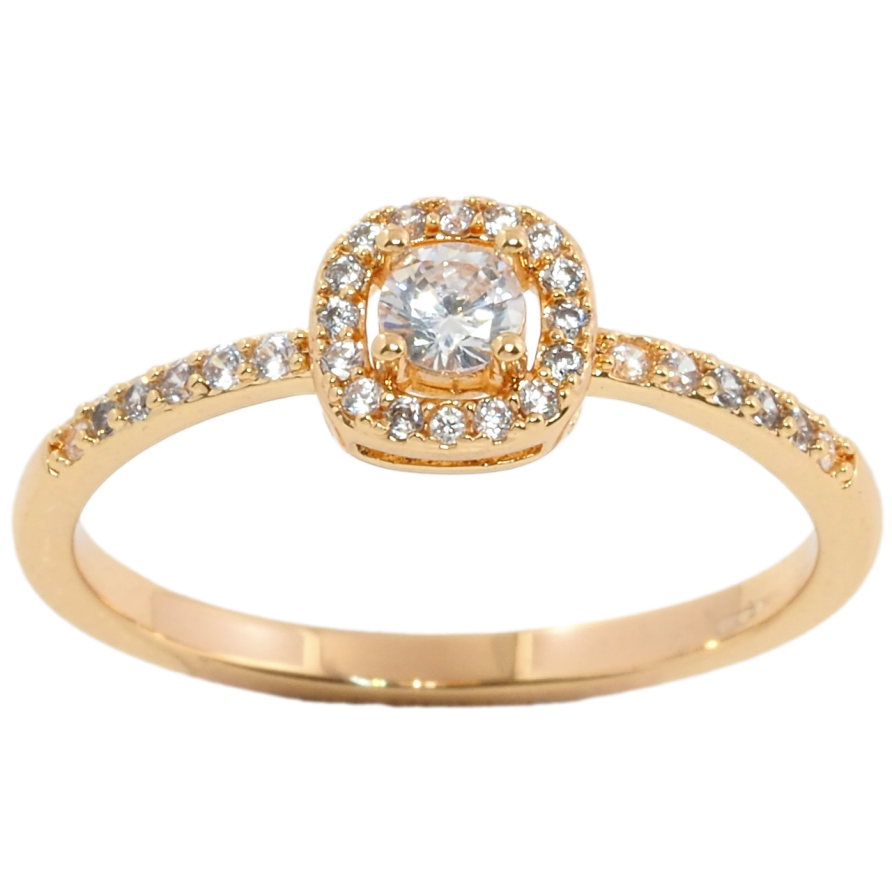 Кольцо Xuping Позолота 18K Инкрустация цирконием фото №1