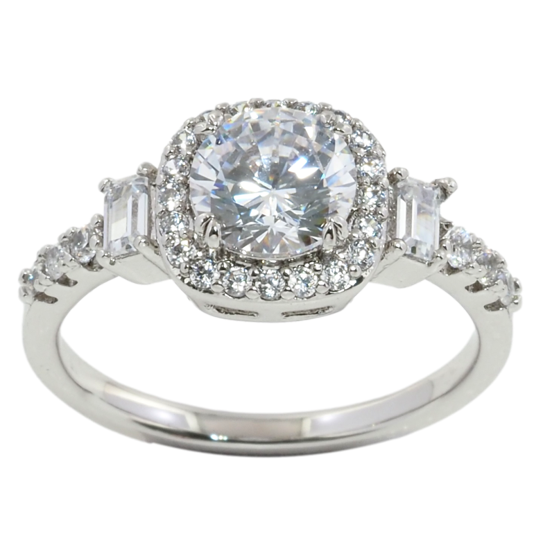 Каблучка Xuping Родій Інкрустація цирконієм фото №9