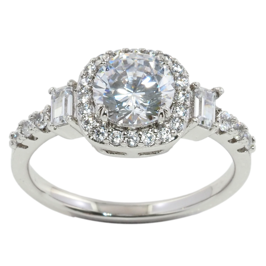 Каблучка Xuping Родій Інкрустація цирконієм фото №1