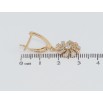 Серьги Xuping Позолота 18K английский замок Цветочки с цирконием фото №2