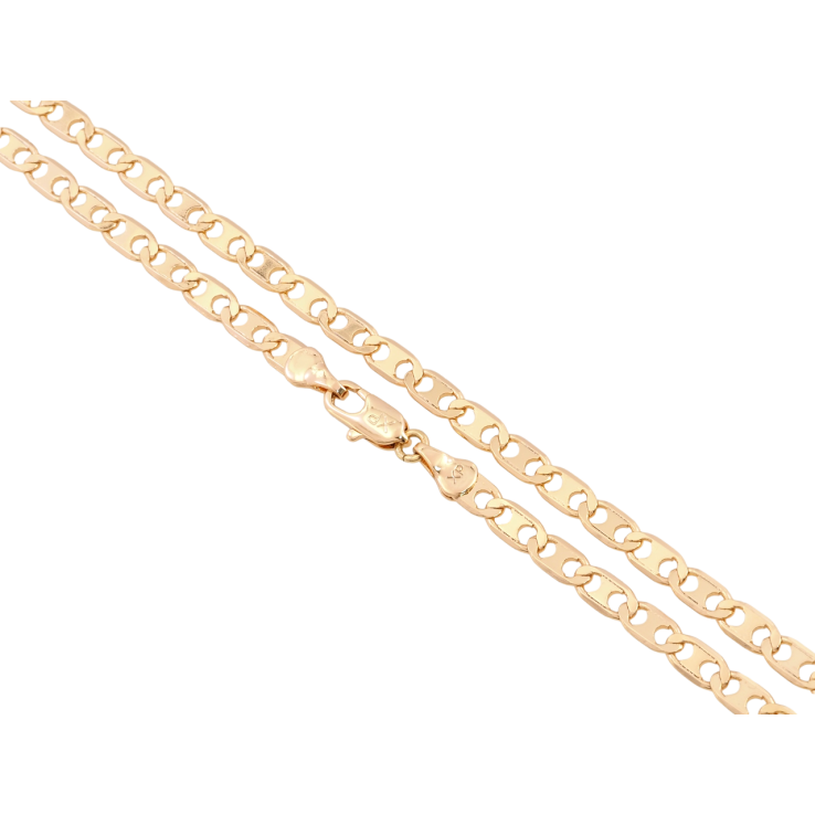 Ланцюжок Xuping Позолота 18K Плетіння Морський ланцюг довжина 44см х 4мм фото №3