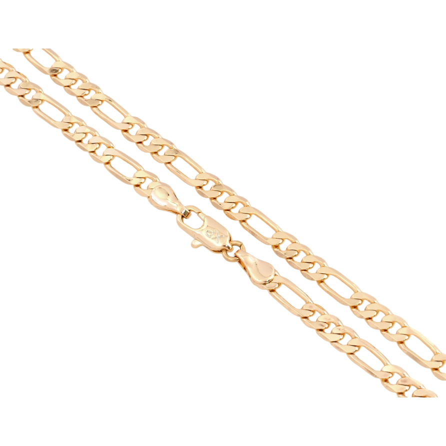 Ланцюжок Xuping Позолота 18K Плетіння Фігаро довжина 45см х 4мм фото №1