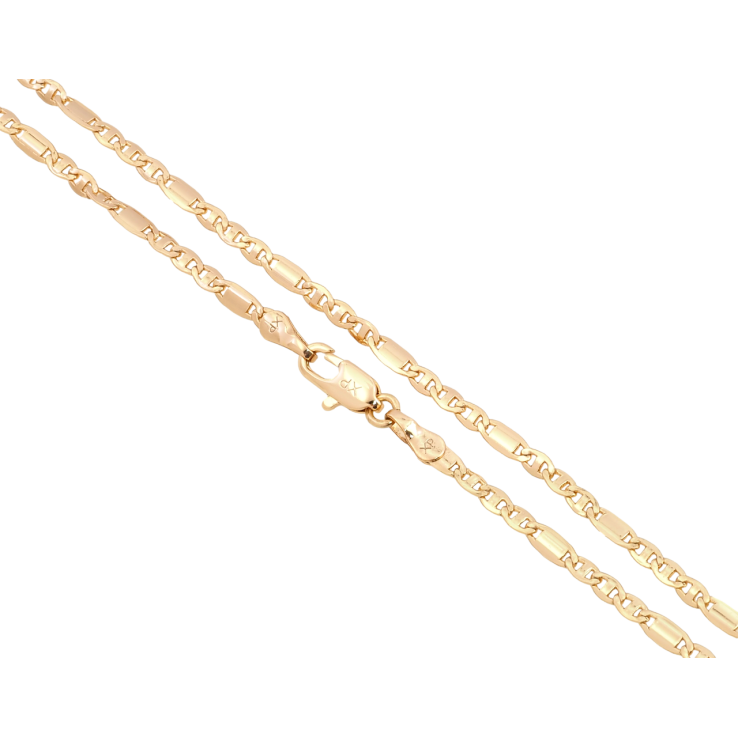 Ланцюжок Xuping Позолота 18K Плетіння Морський ланцюг довжина 44см х 2.5мм фото №20