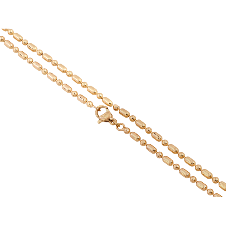 Ланцюжок Xuping Позолота 18K Плетіння Перлина довжина 44см х 2.5мм фото №1