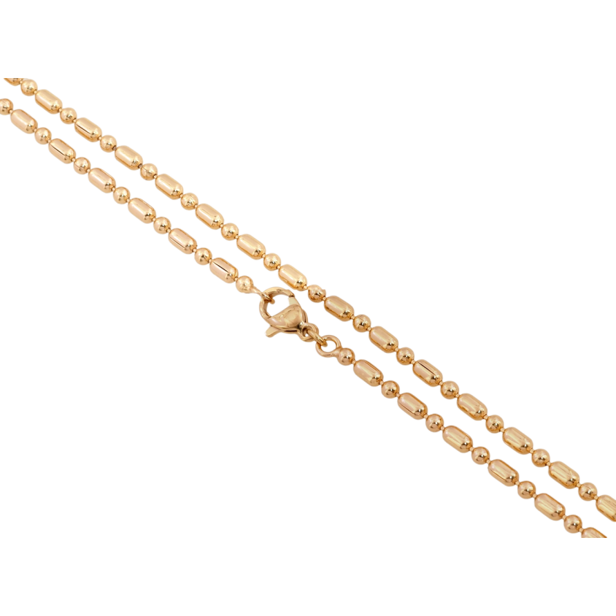 Цепочка Xuping Позолота 18K Плетение Перлина длина 44см х 2.5мм фото №1