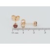 Серьги Xuping M&L Цвет 18K пусеты Красные фианиты в 6-ти крапановой оправе ø 4мм фото №2