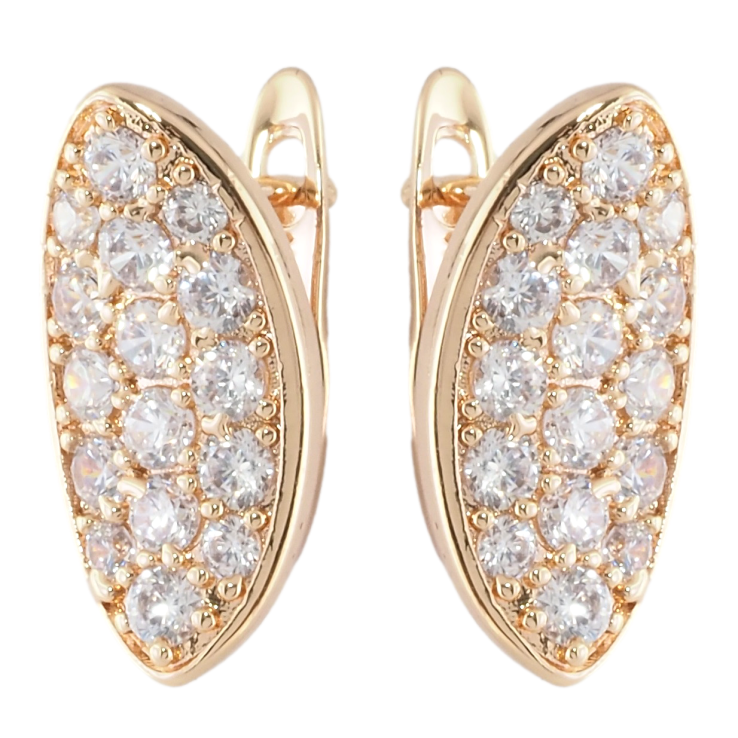 Серьги Xuping M&L Цвет 18K английский замок Инкрустация цирконием фото №4