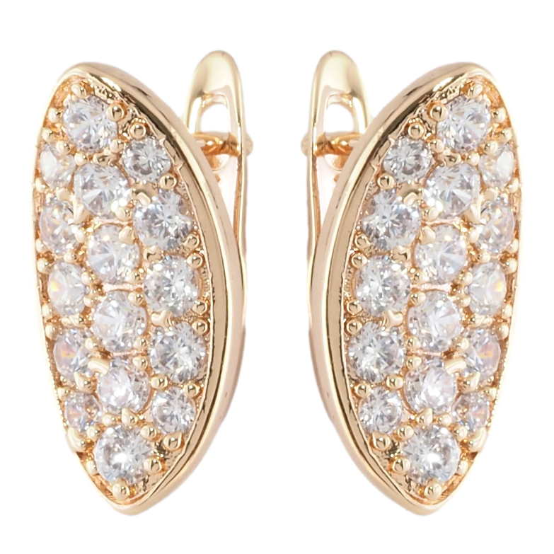 Сережки Xuping M&L Колір 18K англійський замок Інкрустація цирконієм фото №1