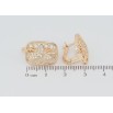 Серьги Xuping M&L Цвет 18K английский замок Цветочный узор с инкрустацией цирконием фото №2