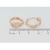 Серьги Xuping M&L Цвет 18K колечки Декоративный узор с цирконием фото №2