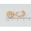 Серьги Xuping M&L Цвет 18K колечки Ажурный узор с цирконием фото №2