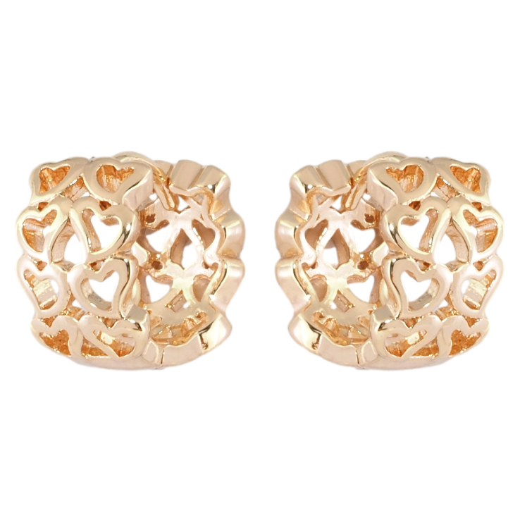 Серьги Xuping M&L Цвет 18K колечки Сердечки фото №14