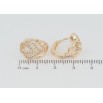 Серьги Xuping M&L Цвет 18K колечки Узор с цирконием фото №2