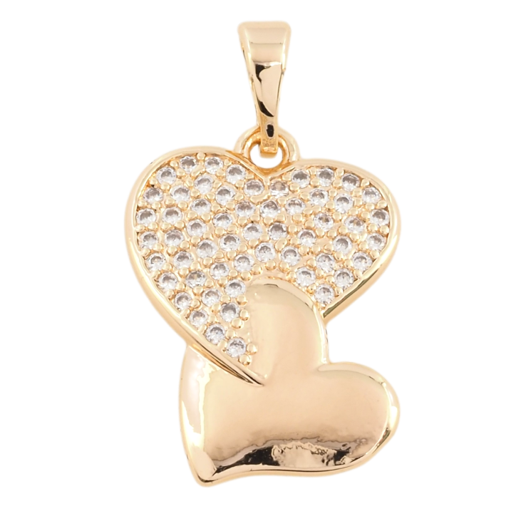 Кулон Xuping M&L Цвет 18К Сердечки с цирконием для цепочки до 5мм фото №16
