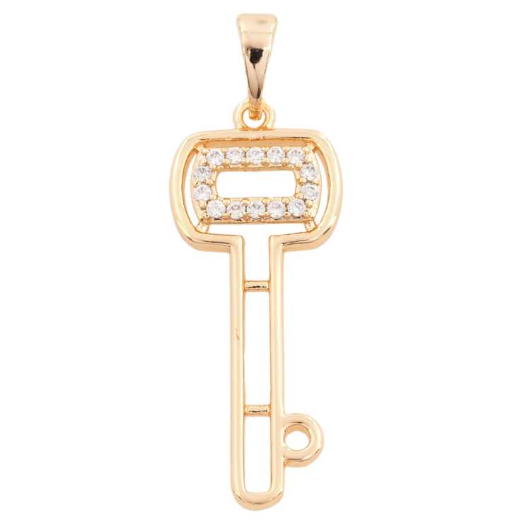 Кулон Xuping M&L Колір 18К Ключик з цирконієм для ланцюжка до 5мм фото №9