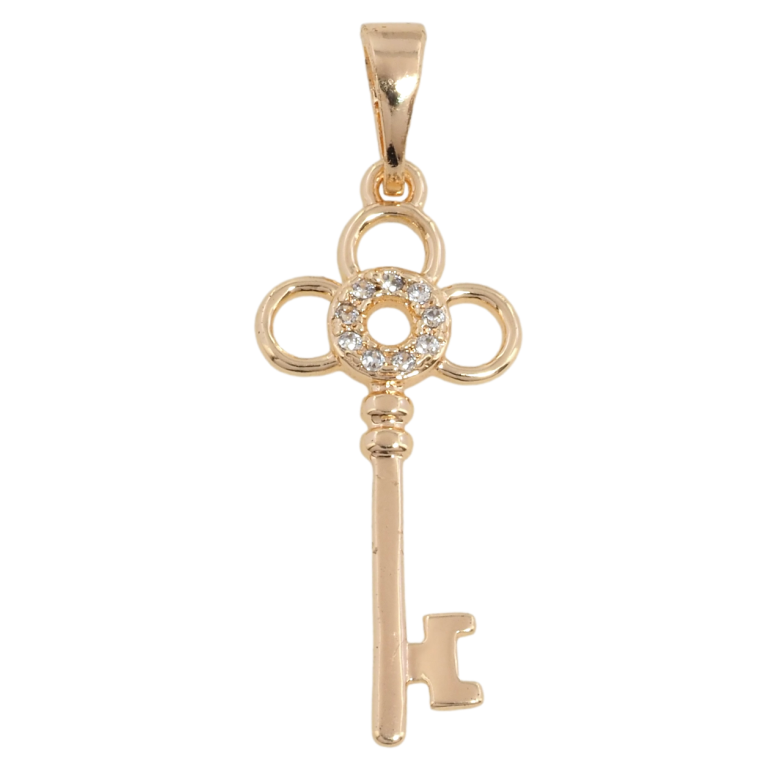 Кулон Xuping M&L Цвет 18К Ключик с цирконием для цепочки до 5мм фото №1 Кулон Xuping M&L Цвет 18К Ключик с цирконием для цепочки до 5мм фото №1