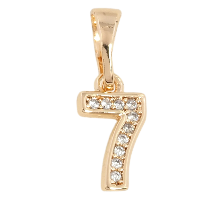 Кулон Xuping M&L Колір 18К Цифра 7 з цирконієм для ланцюжка до 5мм фото №1 Кулон Xuping M&L Колір 18К Цифра 7 з цирконієм для ланцюжка до 5мм фото №1