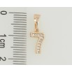 Кулон Xuping M&L Колір 18К Цифра 7 з цирконієм для ланцюжка до 5мм фото №2 Кулон Xuping M&L Колір 18К Цифра 7 з цирконієм для ланцюжка до 5мм фото №2