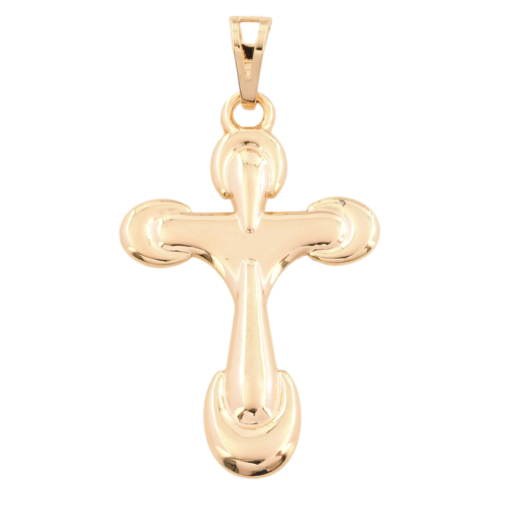 Кулон Xuping M&L Цвет 18К Декоративный Крест для цепочки до 7мм фото №3 Кулон Xuping M&L Цвет 18К Декоративный Крест для цепочки до 7мм фото №3