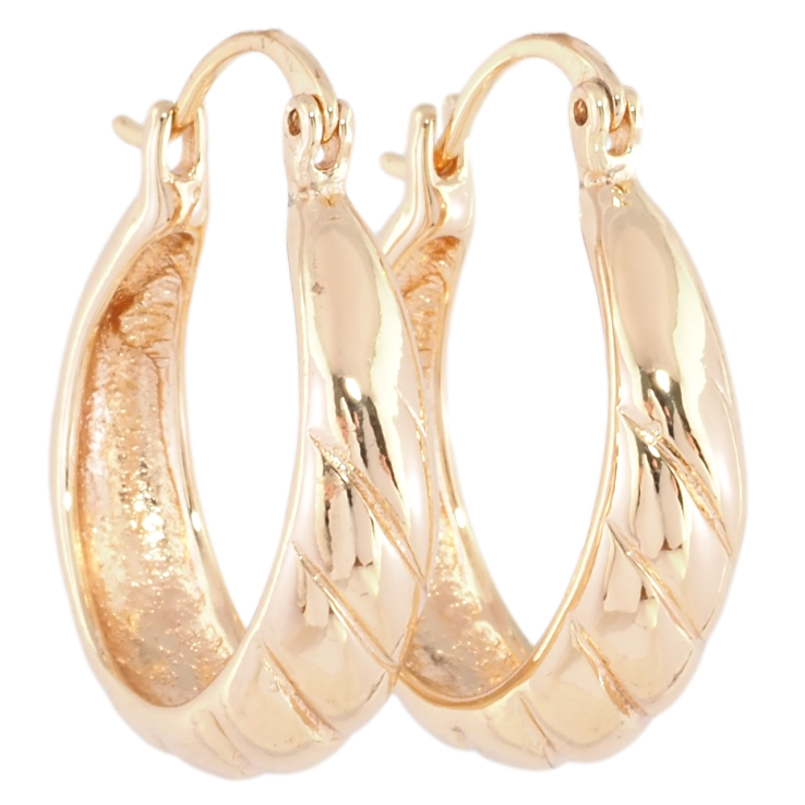 Серьги Xuping M&L Цвет 18K замок-булавка Декоративные кольца с узором ø 2.3см, на одну сторону фото №11