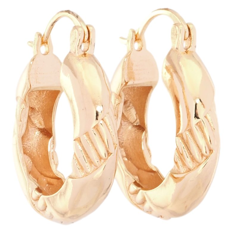 Серьги Xuping M&L Цвет 18K замок-булавка Декоративные кольца с узором ø 2.3см, на одну сторону фото №6