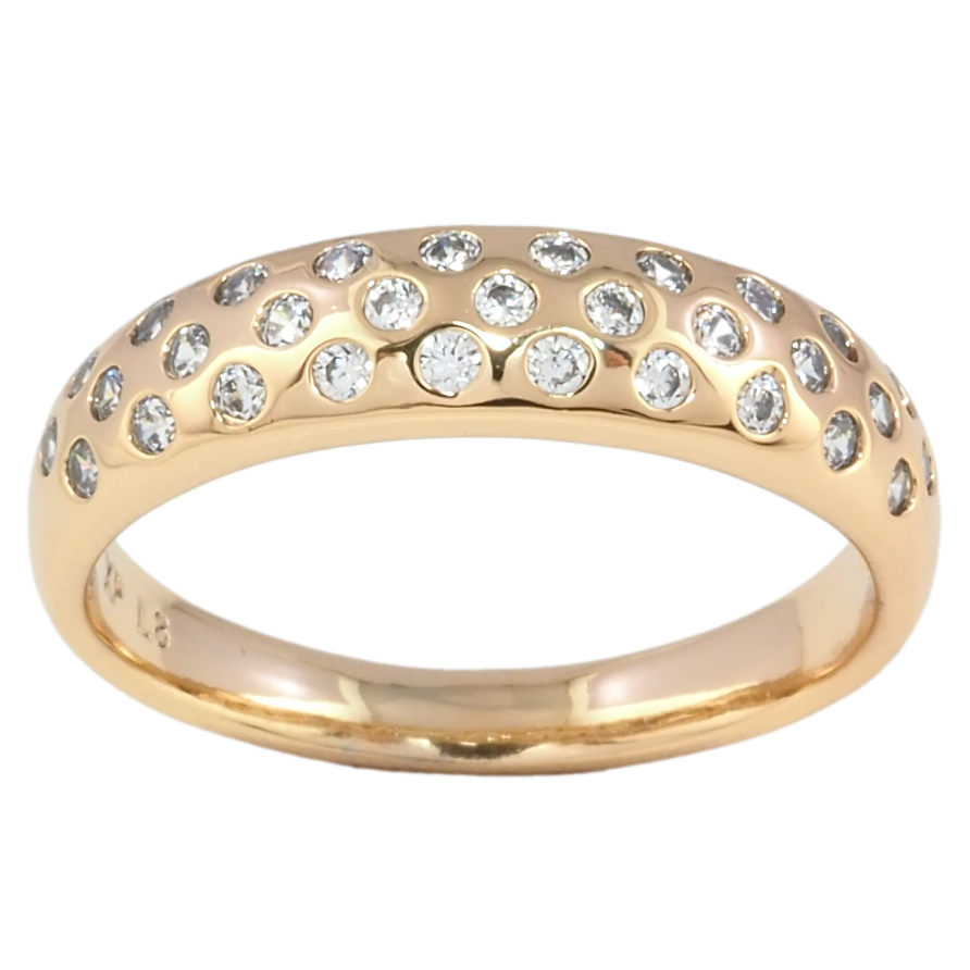 Кольцо Xuping Позолота 18K Инкрустация цирконием фото №1