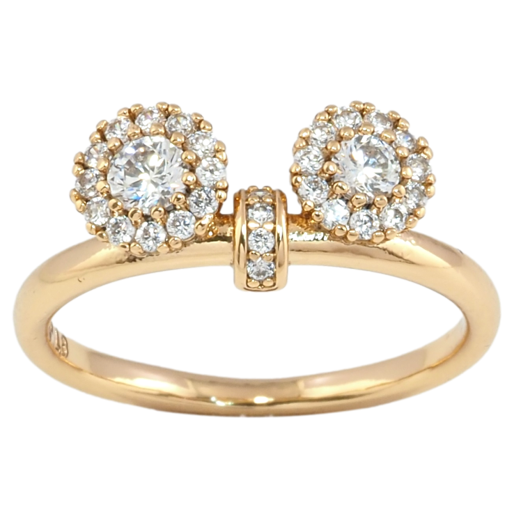 Кольцо Xuping Позолота 18K Декоративный узор с цирконием фото №14