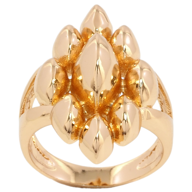 Кольцо Xuping Позолота 18K Декоративный узор фото №3