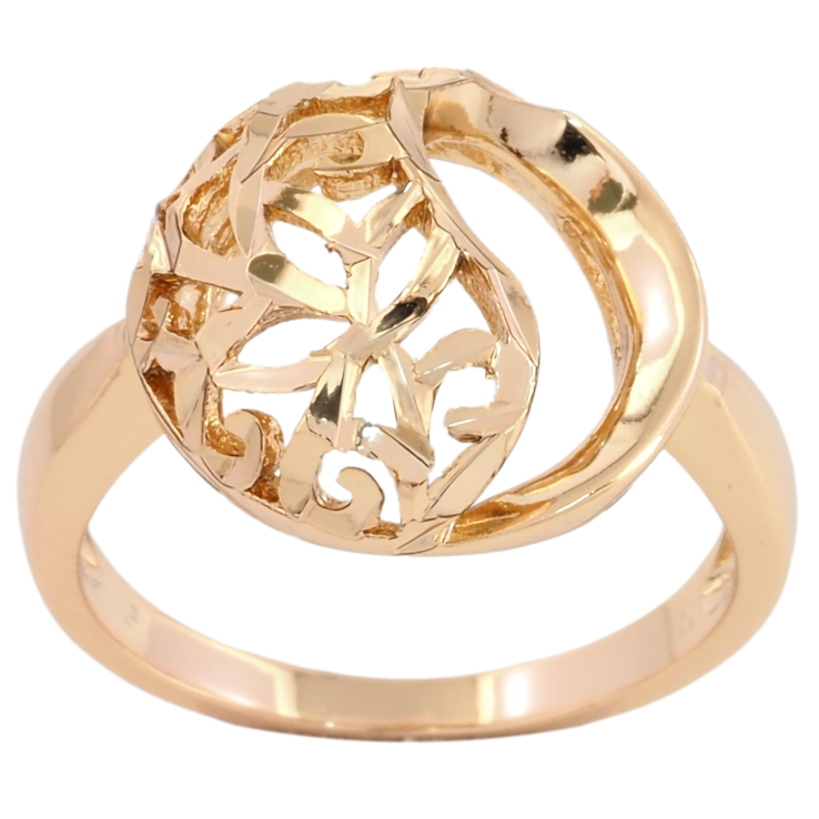 Кольцо Xuping Позолота 18K Резной узор фото №23