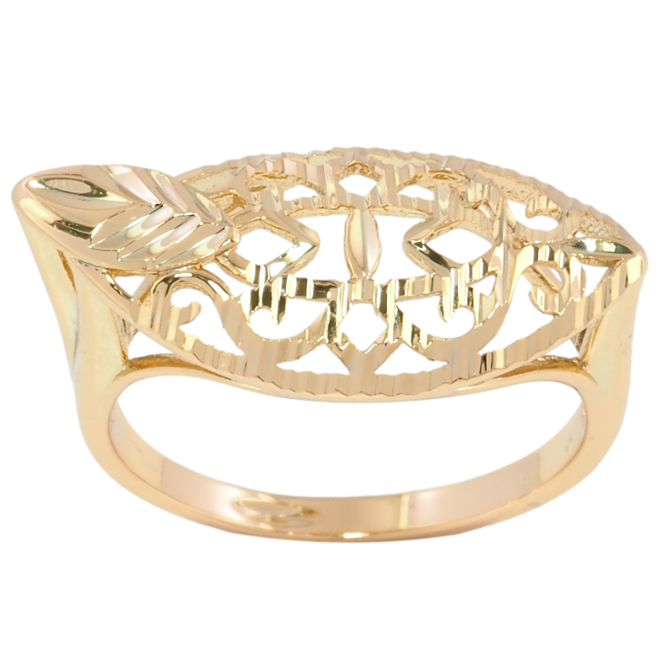 Кольцо Xuping Позолота 18K Декоративный резной орнамент фото №18