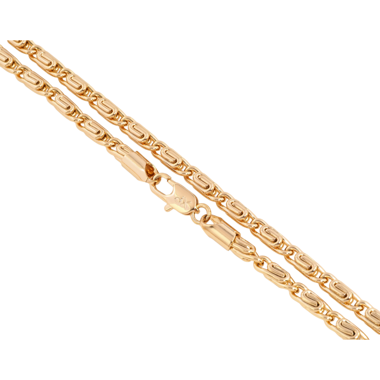 Ланцюжок Xuping Позолота 18K Плетіння Равлик довжина 45см х 4мм фото №4